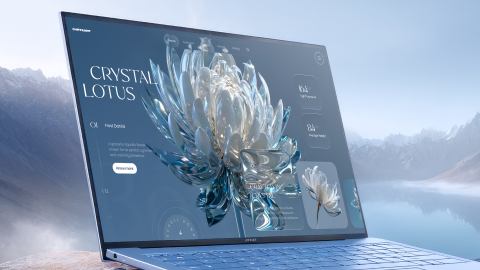 3D Crystal Lotus preview