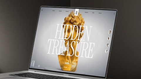 Hidden Treasure - Mouse hover effect preview