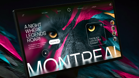 Dark Lion - Event landingpage preview