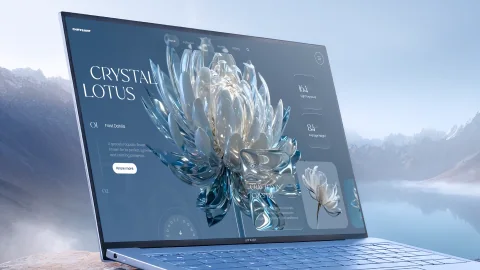 3D Crystal Lotus preview